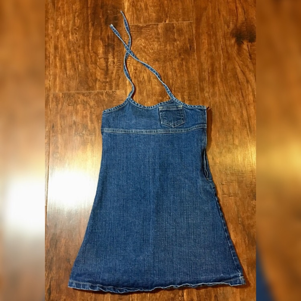 Old Navy / Halter Tied Jean Dress